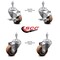 Service Caster 3 Inch High Temp Glass Filled Nylon 3/8 Inch Threaded Stem Caster Brakes, 2PK SCC-TS20S314-GFNSHT-381615-2-TLB-2 - alternate 4